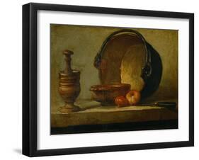 The Copper Cauldron-Jean-Baptiste Simeon Chardin-Framed Giclee Print