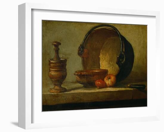 The Copper Cauldron-Jean-Baptiste Simeon Chardin-Framed Giclee Print