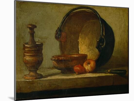 The Copper Cauldron-Jean-Baptiste Simeon Chardin-Mounted Giclee Print