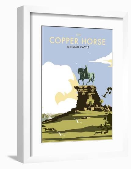 The Copper Horse - Windsor Castle - Dave Thompson Contemporary Travel Print-Dave Thompson-Framed Art Print