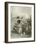 The Coquette-Louis David-Framed Giclee Print