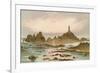 The Corbiere Rocks - Jersey-English School-Framed Giclee Print