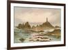 The Corbiere Rocks - Jersey-English School-Framed Giclee Print