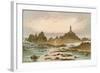 The Corbiere Rocks - Jersey-English School-Framed Giclee Print