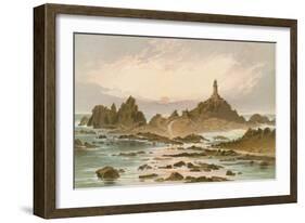 The Corbiere Rocks - Jersey-English School-Framed Giclee Print