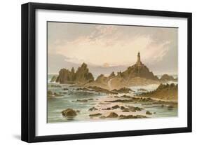 The Corbiere Rocks - Jersey-English School-Framed Giclee Print