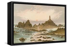 The Corbiere Rocks - Jersey-English School-Framed Stretched Canvas