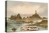 The Corbiere Rocks - Jersey-English School-Stretched Canvas