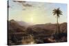 The Cordilleras - Sunrise-Frederic Edwin Church-Stretched Canvas