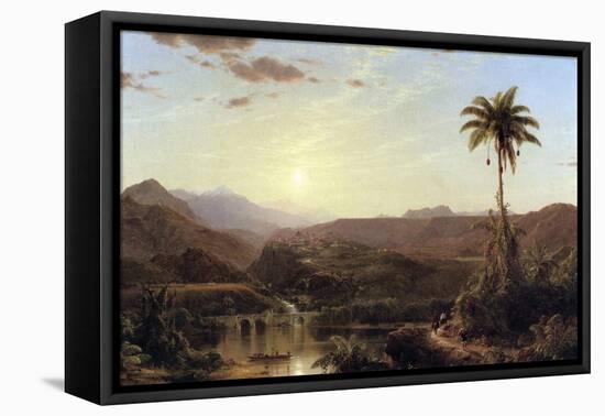 The Cordilleras - Sunrise-Frederic Edwin Church-Framed Stretched Canvas