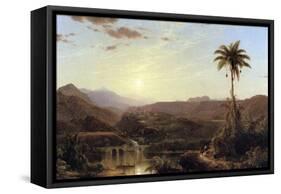 The Cordilleras - Sunrise-Frederic Edwin Church-Framed Stretched Canvas