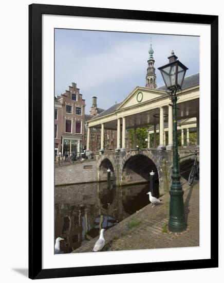 The Corn Bridge, Centre of the Old Town, Leiden, Netherlands, Europe-Ethel Davies-Framed Photographic Print