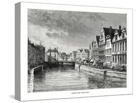 The Corn Quay, Ghent, Flanders, Belgium, 1879-Charles Barbant-Stretched Canvas