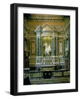 The Cornaro Chapel,Detail of the Altar with "The Ecstasy of St. Teresa"-Giovanni Lorenzo Bernini-Framed Giclee Print