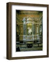 The Cornaro Chapel,Detail of the Altar with "The Ecstasy of St. Teresa"-Giovanni Lorenzo Bernini-Framed Giclee Print