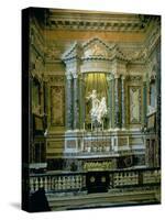 The Cornaro Chapel,Detail of the Altar with "The Ecstasy of St. Teresa"-Giovanni Lorenzo Bernini-Stretched Canvas