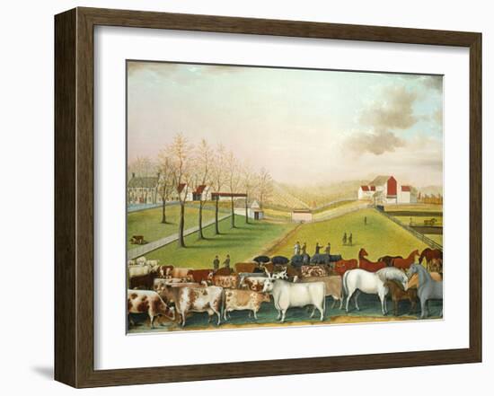 The Cornell Farm, 1848-Edward Hicks-Framed Art Print