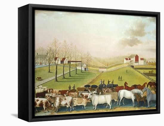 The Cornell Farm, 1848-Edward Hicks-Framed Stretched Canvas