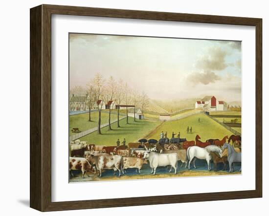 The Cornell Farm, 1848-Edward Hicks-Framed Giclee Print