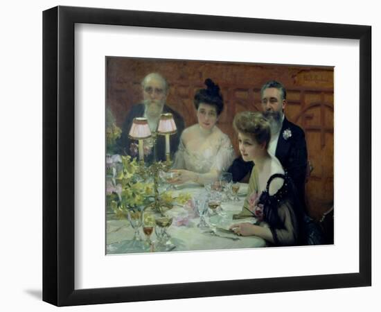 The Corner of the Table, 1904-Paul Chabas-Framed Giclee Print