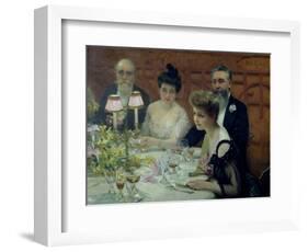 The Corner of the Table, 1904-Paul Chabas-Framed Giclee Print