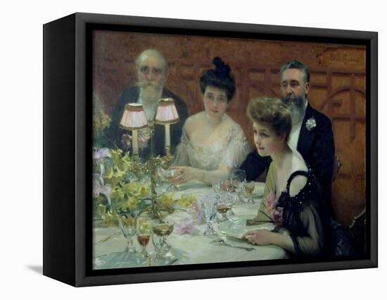 The Corner of the Table, 1904-Paul Chabas-Framed Stretched Canvas