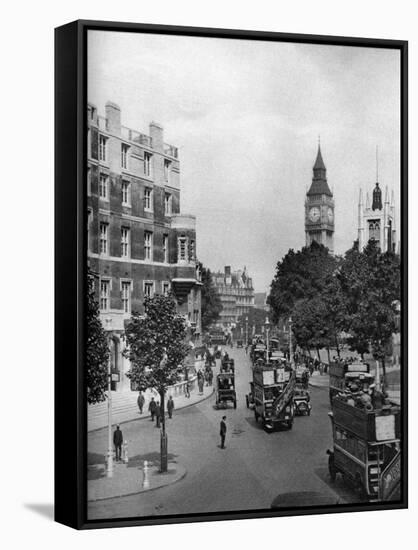 The Corner of Tothill and Victoria Streets, Looking Towards Parliament Square, London, 1926-1927-null-Framed Stretched Canvas