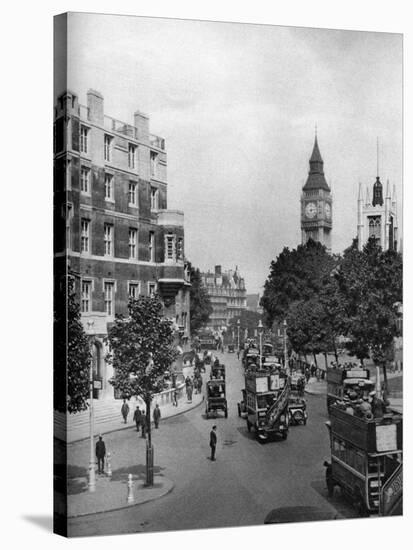 The Corner of Tothill and Victoria Streets, Looking Towards Parliament Square, London, 1926-1927-null-Stretched Canvas