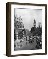 The Corner of Tothill and Victoria Streets, Looking Towards Parliament Square, London, 1926-1927-null-Framed Giclee Print