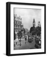 The Corner of Tothill and Victoria Streets, Looking Towards Parliament Square, London, 1926-1927-null-Framed Giclee Print