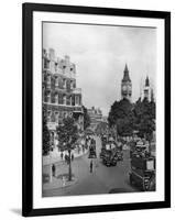 The Corner of Tothill and Victoria Streets, Looking Towards Parliament Square, London, 1926-1927-null-Framed Giclee Print