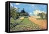 The Cornfield (Near Argenteuil)-Alfred Sisley-Framed Stretched Canvas