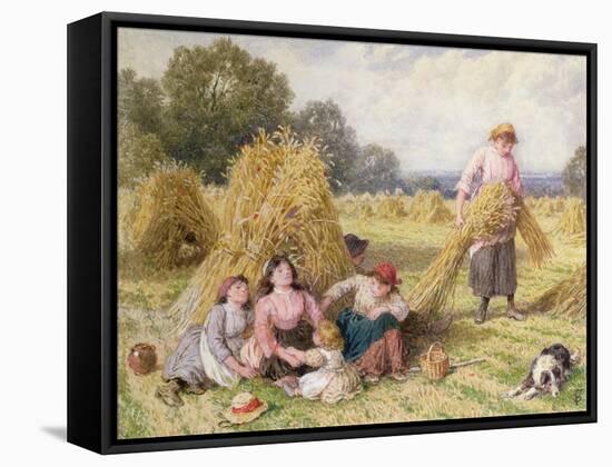 The Cornfield-Myles Birket Foster-Framed Stretched Canvas