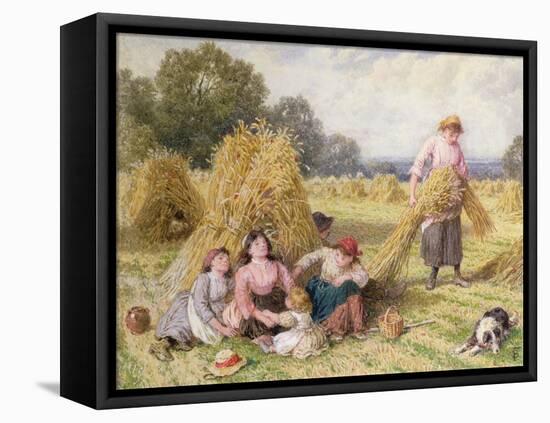 The Cornfield-Myles Birket Foster-Framed Stretched Canvas