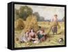The Cornfield-Myles Birket Foster-Framed Stretched Canvas