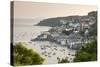 The Cornish Town of Fowey on the Fowey Estuary, Cornwall, England. Summer-Adam Burton-Stretched Canvas