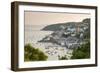 The Cornish Town of Fowey on the Fowey Estuary, Cornwall, England. Summer-Adam Burton-Framed Photographic Print