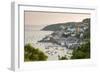 The Cornish Town of Fowey on the Fowey Estuary, Cornwall, England. Summer-Adam Burton-Framed Photographic Print