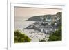 The Cornish Town of Fowey on the Fowey Estuary, Cornwall, England. Summer-Adam Burton-Framed Photographic Print