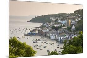 The Cornish Town of Fowey on the Fowey Estuary, Cornwall, England. Summer-Adam Burton-Mounted Photographic Print