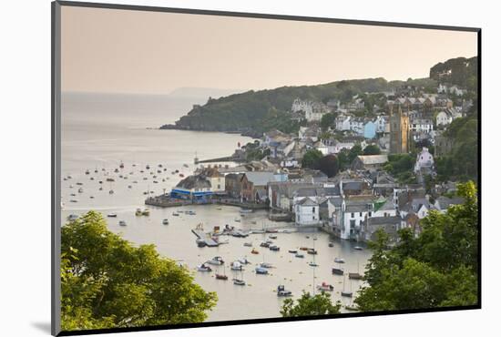 The Cornish Town of Fowey on the Fowey Estuary, Cornwall, England. Summer-Adam Burton-Mounted Photographic Print