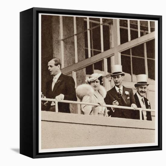 The Coronation Derby: Watching the Race from the Royal Box-null-Framed Stretched Canvas