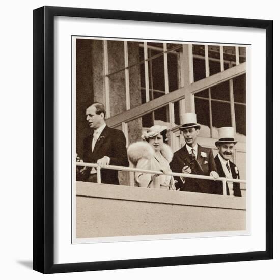 The Coronation Derby: Watching the Race from the Royal Box-null-Framed Photographic Print