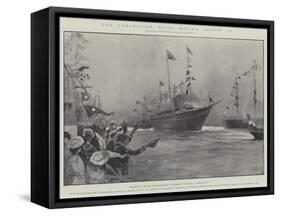 The Coronation Naval Review, 16 August-Henry Charles Seppings Wright-Framed Stretched Canvas