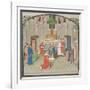 The Coronation of Baldwin I on Christmas Day 1100. Miniature from the Historia by William of Tyre-null-Framed Giclee Print