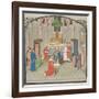 The Coronation of Baldwin I on Christmas Day 1100. Miniature from the Historia by William of Tyre-null-Framed Giclee Print