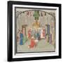 The Coronation of Baldwin I on Christmas Day 1100. Miniature from the Historia by William of Tyre-null-Framed Giclee Print