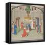 The Coronation of Baldwin I on Christmas Day 1100. Miniature from the Historia by William of Tyre-null-Framed Stretched Canvas