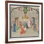 The Coronation of Baldwin I on Christmas Day 1100. Miniature from the Historia by William of Tyre-null-Framed Giclee Print