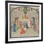 The Coronation of Baldwin I on Christmas Day 1100. Miniature from the Historia by William of Tyre-null-Framed Giclee Print